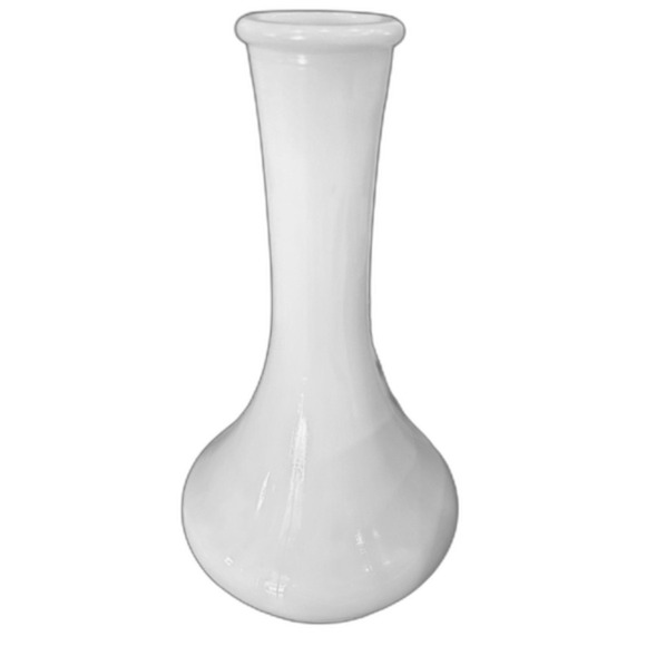 Vintage Hoosier Milk Glass Short Bud Vase - Picture 5 of 5